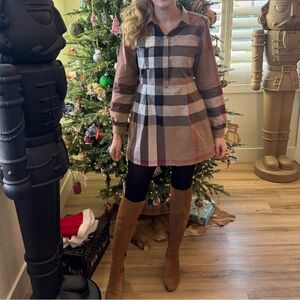 Burberry Brit Nova Check Print Fabric Dress